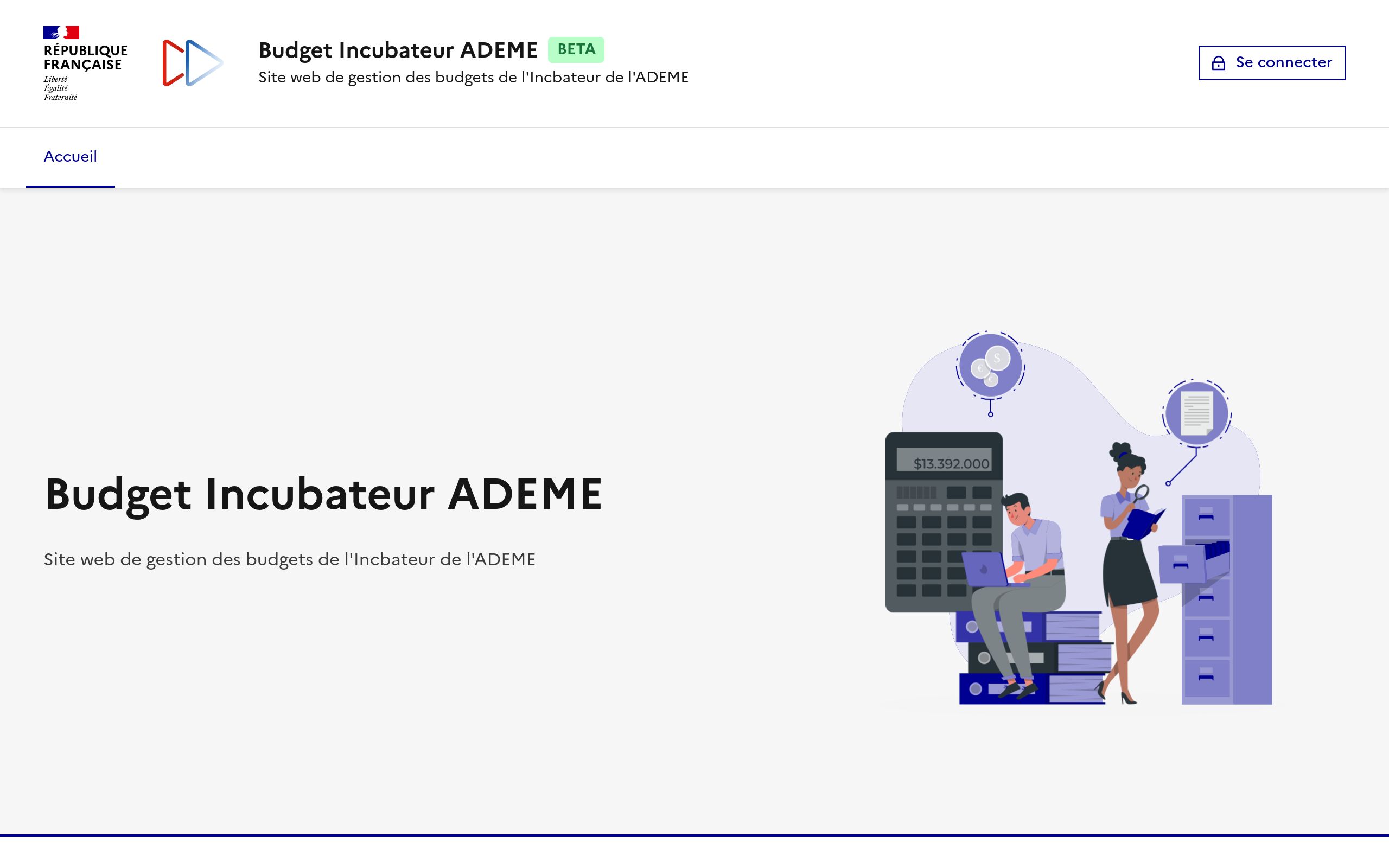 Copie d'écran de https://budget-site.ademe.vercel.app